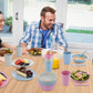 Bamboo Bowls - Set Of 6-18 Oz Bamboo Dishes For Kids & Adults - Dishwasher Safe Eco Friendly Baby Bowls For Self Feeding, Toddle
