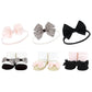 Hudson Baby Infant Girl Headband And Socks Giftset, Light Pink Leopard, One Size