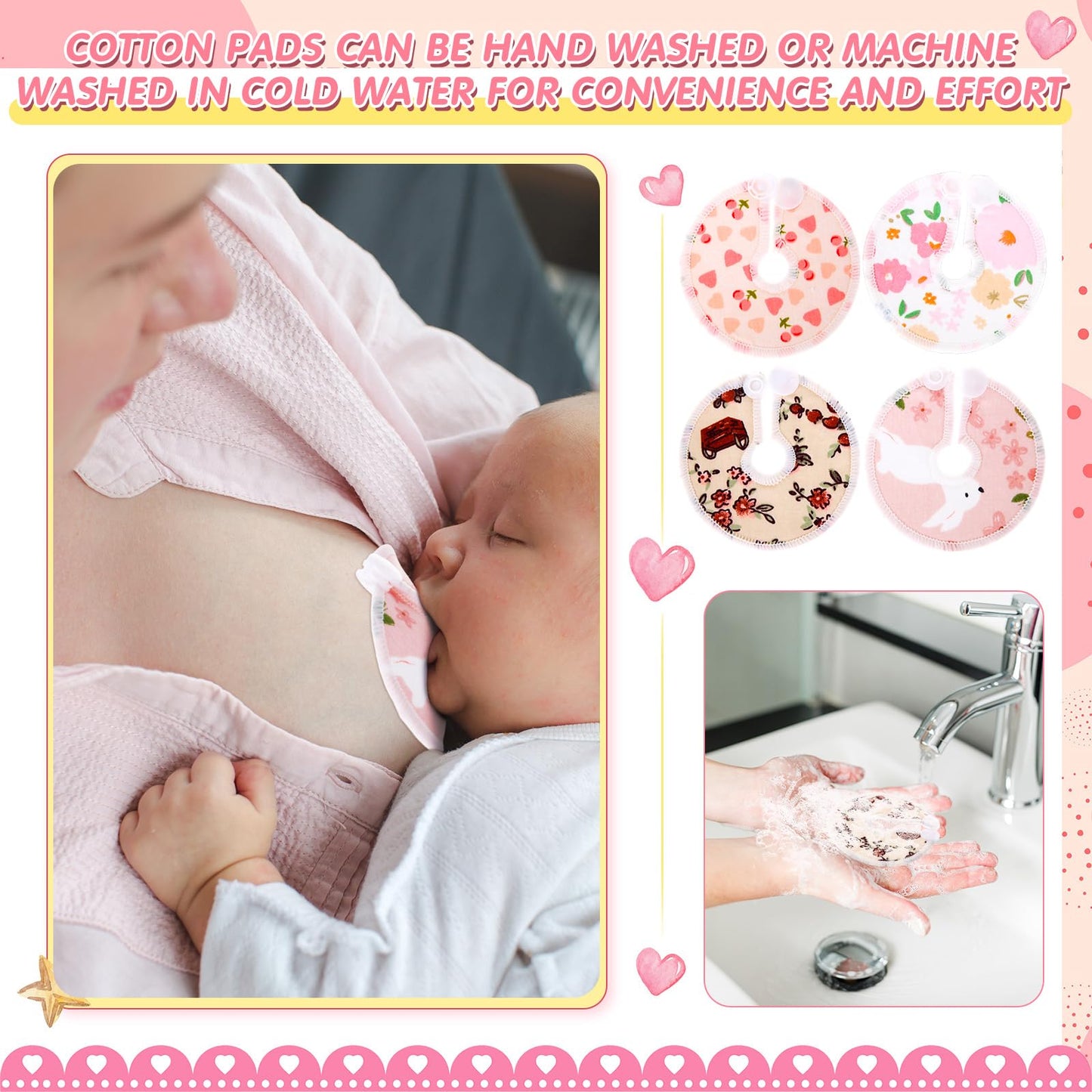 Threlaco 48 Pcs Gtube Button Covers Feeding Tube Pads Holder Abdominal Reusable Accessories Peg Tube Soft Absorbent Breast Feedi