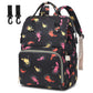Yusudan Cat Diaper Bag Backpack for Baby Girls, Mom Waterproof Large Nappy Bags for Women