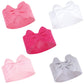Hudson Baby Unisex Cotton And Synthetic Headbands, White Pink, 0-24 Months