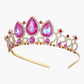 Sweetv Aurora Tiara For Girls, Sleeping Beauty Princess Crown, Pink Crystal Tiaras Headband For Kids Cosplay Birthday Dress Up H