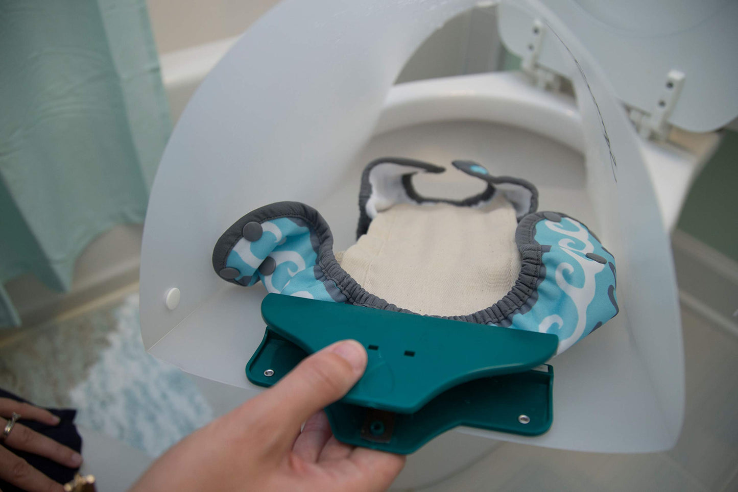 Spray Pal - Original Cloth Diaper Sprayer Splatter Shield - Pre-Rinse Messy Laundry with Diaper Sprayer or Hand Held Bidet - Pre