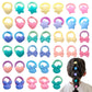 Toddler Hair Ties 40Pcs Stretchy Cute Tiny Hair Bands Soft Cotton Elastic Pony Tails Holder For Baby Littles Girls, 0.8Inch Dia