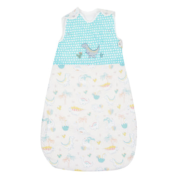 abracadabra Muslin Cotton Sleeveless Wearable Sleeping Bag & Blanket Sack for Newborns & Infants, 618 Months (Dino)  Beige