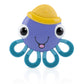 Nuby Vibe-eez Vibrating Teether - Battery Powered - Textured Surface and Easy to Grasp Toy for Baby Teething Relief - 3+ Months 