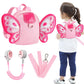 Accmor Toddler Harness Backpack Leash, Cute Butterfly Kid Backpacks With Anti Lost Wrist Link, Mini Child Backpack Harness Leash