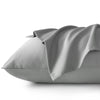 Tillyou Cotton Toddler Pillowcases - 2 Pack Toddler Travel Pillowcases Machine Washable & Super Soft, 14X20 Inches, Gray