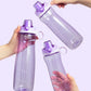 Pogo Plastic Water Bottle With Chug Lid And Carry Handle, Reusable, Bpa Free, Dishwasher Safe, Perfect For Travel And Gym, Lilac