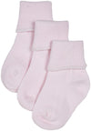 Jefferies Big Girls' 3 Pack Seamless Turn Cuff (Baby) - Pink - Newborn