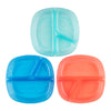 Dr. Browns Divided Plate for Baby and Toddler Feeding, Stackable Kids Dish Set, Dishwasher Safe 3 Pack, BPA Free, 4m+