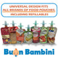 Buon Bambini Soft Sip Baby Food Pouch Toppers With Travel Case, 100% Silicone, Aqua/Blue, 2-Pack