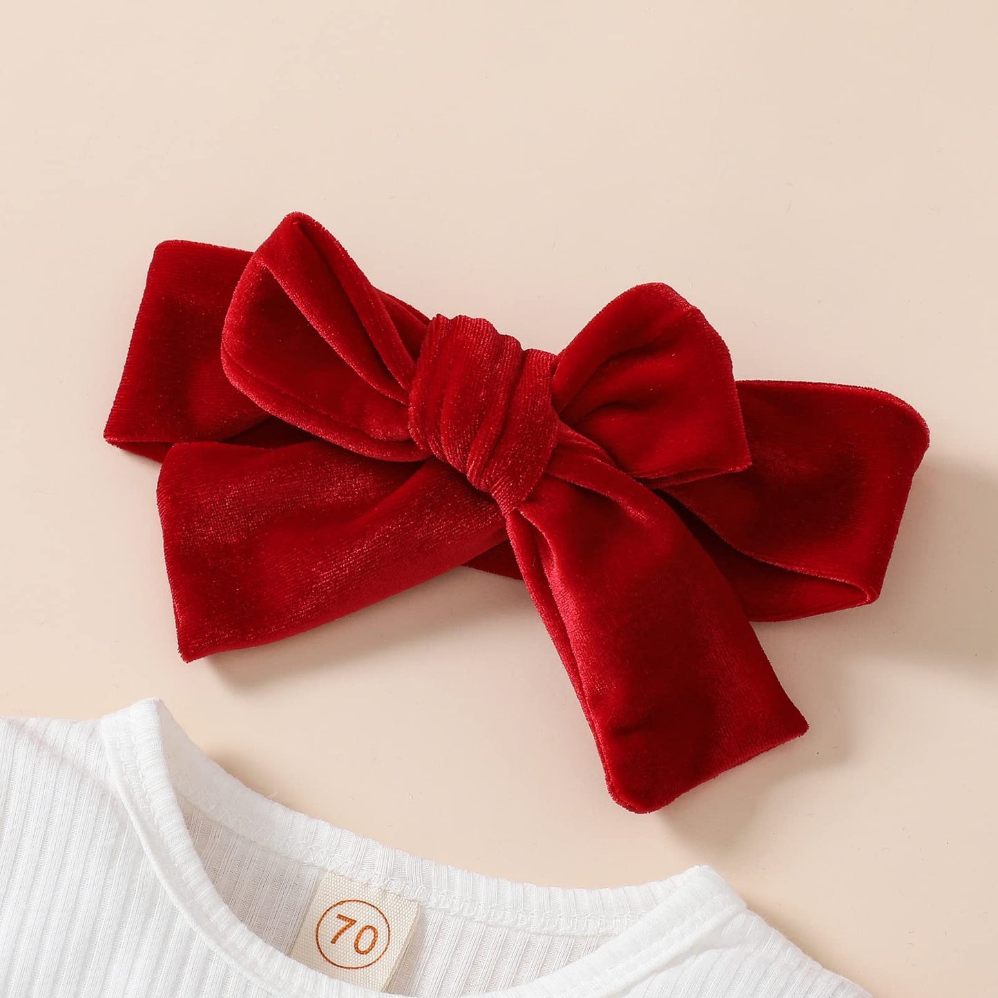 My First Valentines Day Toddler Baby Girl Outfit Red Heart Long Sleeve Romper And Flare Pants Infant Clothes (A White My First V