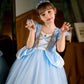 Hulaha Girls Princess Fancy Dress Kids Halloween Cosplay Dress Up Costume Sets For Cinderella5-6Years