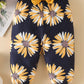 Fullfamous Baby Girl Clothes Gifts Outfits,Fall Winter Long Sleeve Romper And Pant Set Yellow Sunflower Newborn