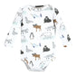 Hudson Baby Unisex Baby Cotton Long-Sleeve Bodysuits, Arctic Animals, 0-3 Months