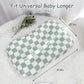 Dilimi Baby Lounger Cover, Newborn Lounger Cover For Boys Girls, Removable Soft Comfortable Lounger Slipcover, Green Checkerboar