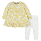 Gerber Baby Girls Toddler 2-Piece Long Sleeve Dress & Leggings Set, Golden Flowers, 4T Us