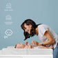 Yening Baby Diaper Changing Pad For Dresser Top With Cover Waterproof Lining Foam Contoured Changing Table Pads Topper Grey