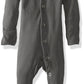 L'Ovedbaby Unisex-Baby Organic Cotton Footed Overall, Gray, 0/3 Months