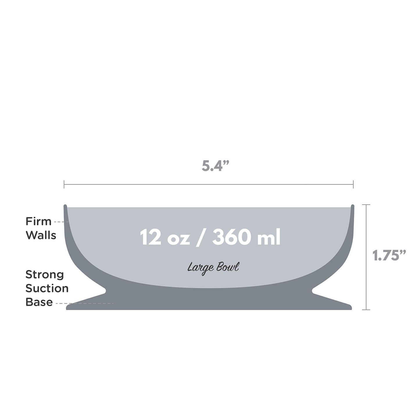 Choomee Silicone Suction Bowls | Extra Strong Suction With Firm Bowl | Ideal For Infant And Toddler Baby Led Feeding | Large 1 C
