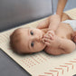CHILDLIKE BEHAVIOR Vegan Leather Baby Changing Pad- Wipeable Portable changing Pad for Babies- Perfect for Travel-Foldable and W