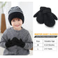 Uttpll Toddler Mittens Unisex Sherpa Lined Fleece Gloves Winter Warm Easy-On Kids Winter Outdoor Mittens For Baby Boys Girls Bei