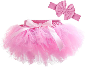 Dancina Baby Bloomer Romper Tutu Skirt Ages 6-24 Months Pink
