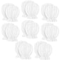 Jeere 8 Pairs Newborn Baby Muslin Mittens 0-6 Months No Scratch Elastic Wrist Soft Breathable Gloves Bulk Cotton for Infant (Whi
