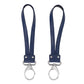 TWELVElittle Stroller Clips 2.0 Non Slip, Vegan Leather, Diaper Bag Straps, Grey
