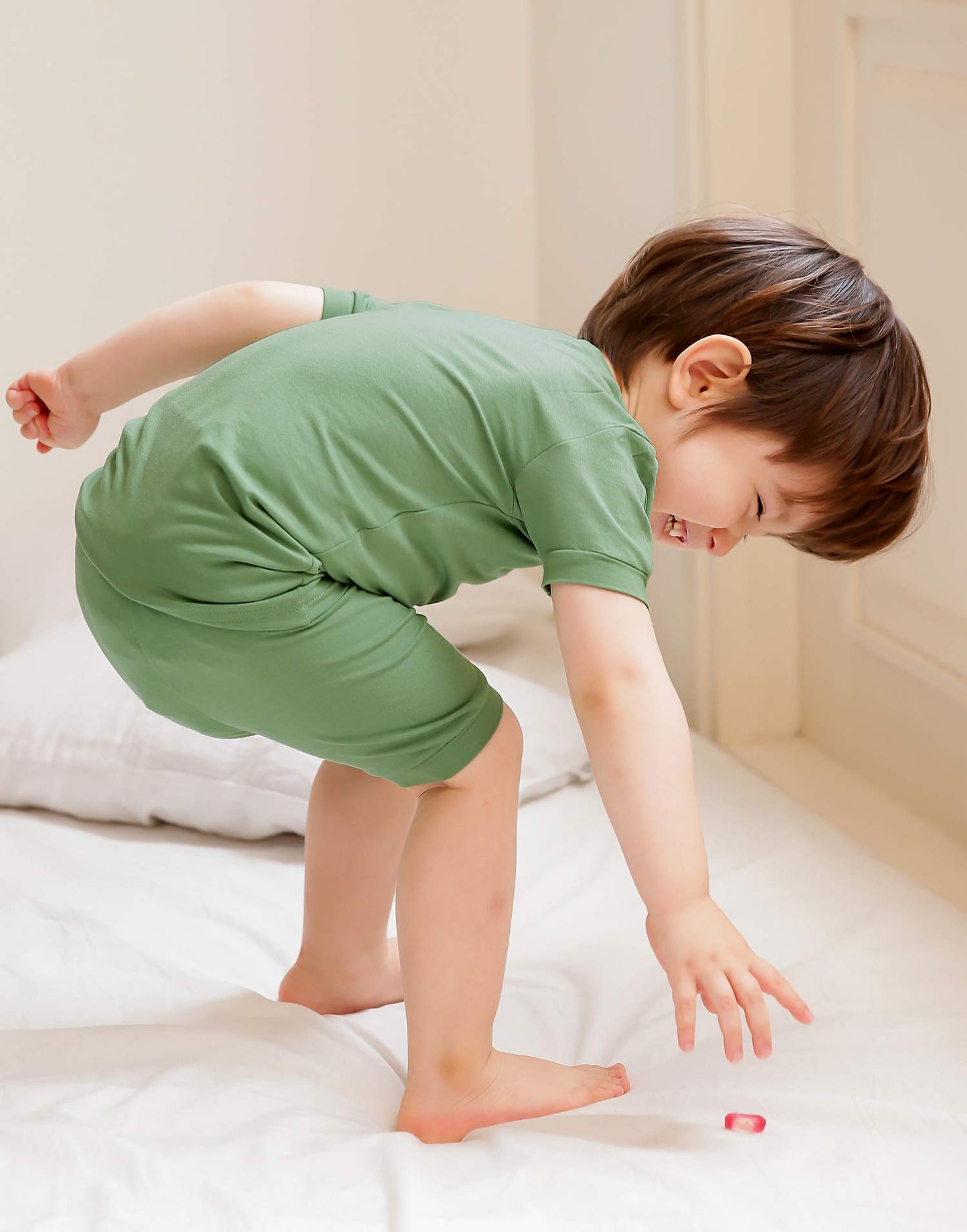 Vaenait Infant Kids Toddler Girls Boys Short Sleeve Sleepwear Pajamas 2Pcs Set Colorful Creammint S