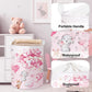 Clastyle Hot Air Balloon Animal Baby Laundry Hamper Kid Storage Basket Boy Girl Gift Toy Box Pink Collapsible Clothes Organizer