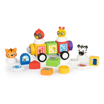 Baby Einstein Connectables 6 Piece Set STEAM Learning Magnetic Blocks Baby 6 Months+ Toddler Montessori Toys for 1 2 3 4 5 Year 