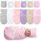 Ramede 6 Pack Preemie Swaddle Blanket with Hats Sleep Swaddle for Baby Boy Girl Preemie Newborn Sacks Soft Cotton Wearable (Clas