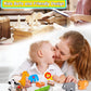 Wooden Animal Puzzles Toys for Toddlers,24 Pcs Farm and Safari Animal Figures,Animal Matching Sorting Stacking Toys for Boys Chi