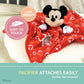 KIDS PREFERRED Disney Baby Mickey Mouse Plush Stuffed Animal Snuggler Lovey Security Blanket 13.18 x 13.18 x 3.5