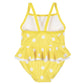 Gerber Girls' One-Piece Swimsuit, Yellow White Polka Dot, 6-9 Months
