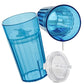 Reflo Smart Cup (Blue & Green 4-Pack) Open Training Cup, Toddler Cup, No Suction 6Oz, 360 Control-Flow, Usa Made Premium High-Im