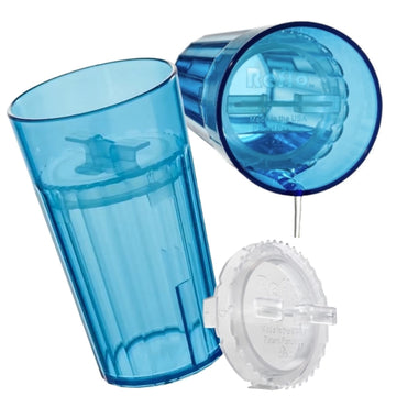 Reflo Smart Cup (Blue & Green 4-Pack) Open Training Cup, Toddler Cup, No Suction 6Oz, 360 Control-Flow, Usa Made Premium High-Im
