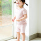 Vaenait Baby Infant Kids Toddler Short Sleeve Sleepwear Pajamas 2Pcs Set Shirring Greypink L