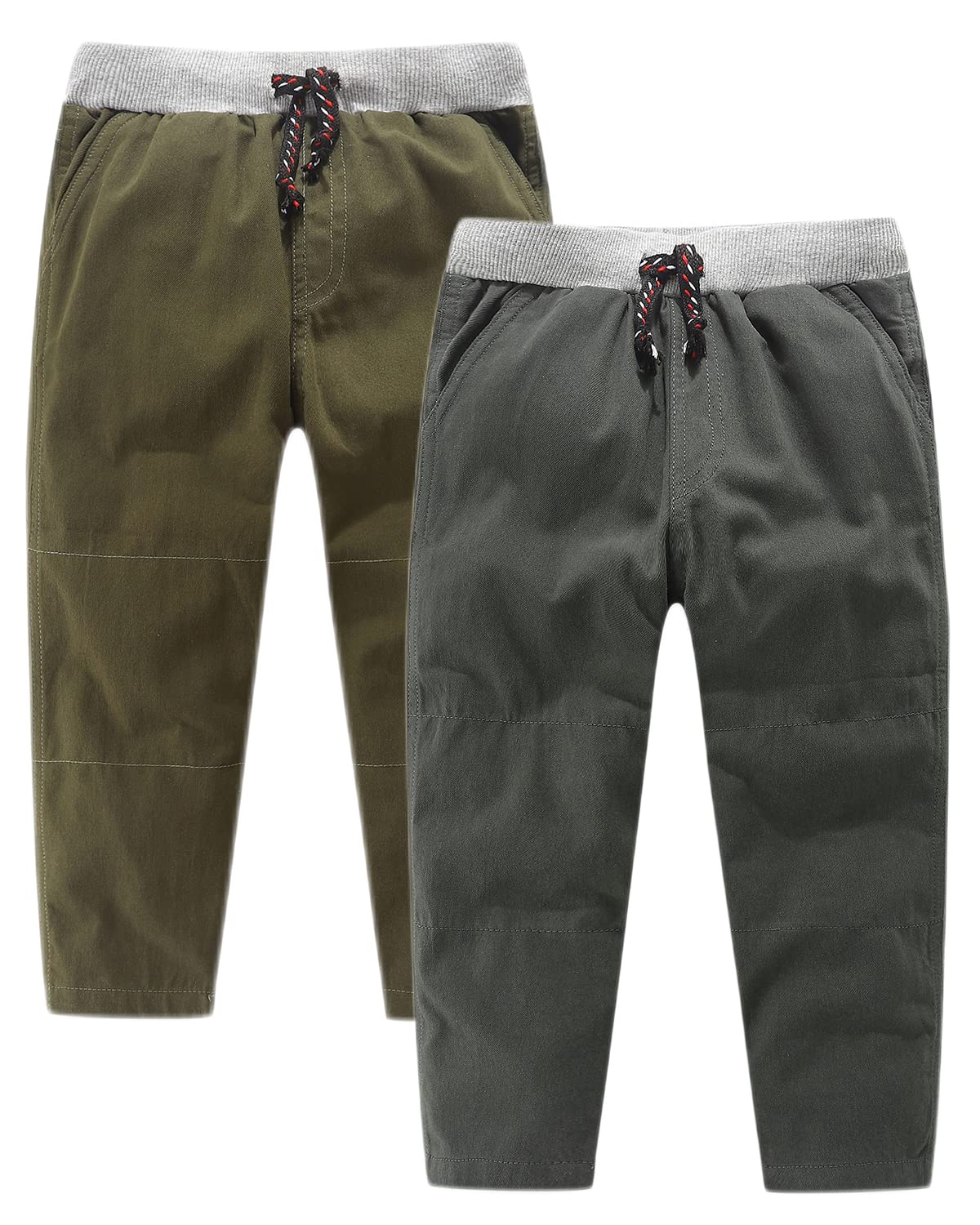 Toddler Boy'S Clothes Pants,Fall Winter Spring Trousers Bottom Outfits Green/Grey 3T