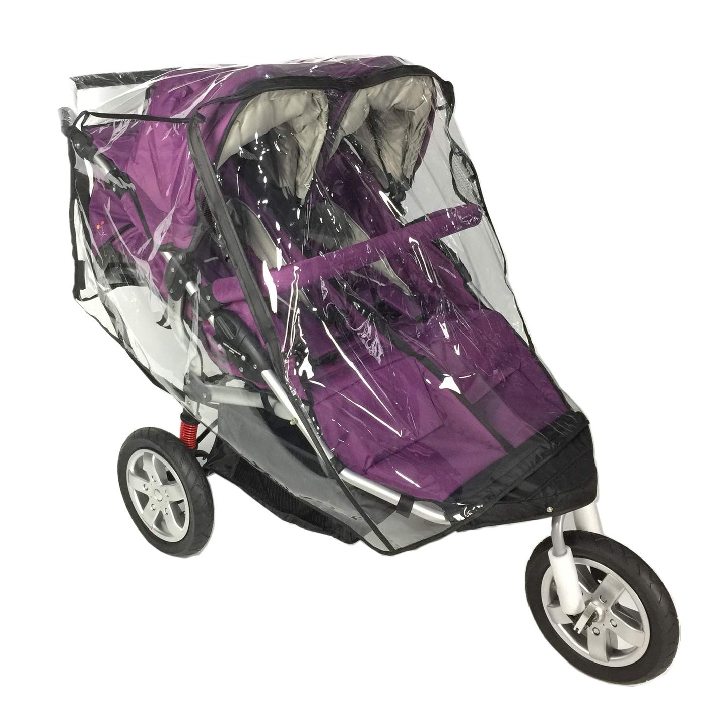 Rain Cover For Double Stroller,Universal Size Weather Shield For Side By Side Double Baby Stroller.