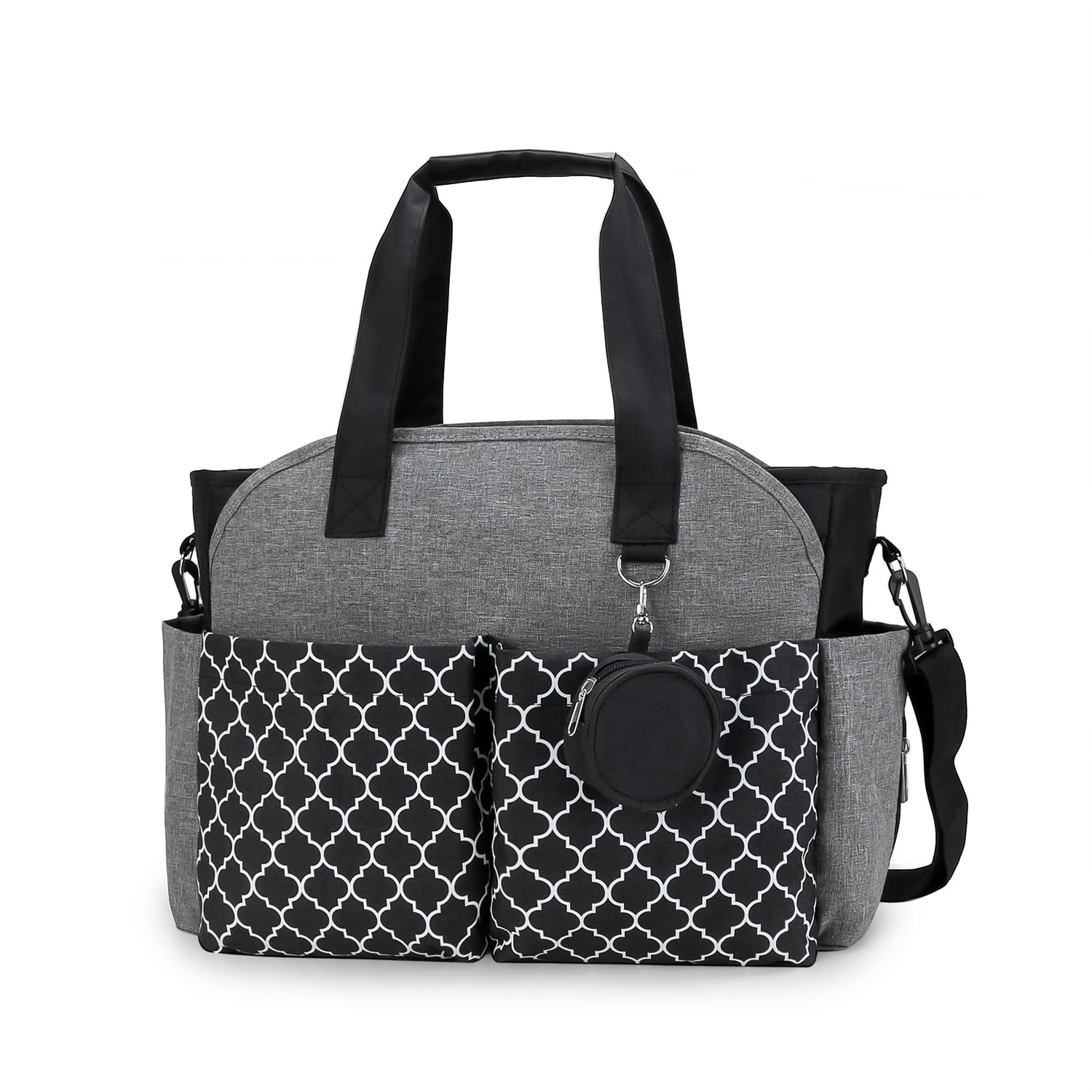 Lmbabter Diaper Bag Tote with Changing Station Upgrade Multi-Function Baby Bag with Adjustable Shoulder Strap