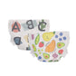 The Honest Company Clean Conscious Diapers | Plant-Based, Sustainable | So Delish + All The Letters | Club Box, Size 5 (27+ lbs)