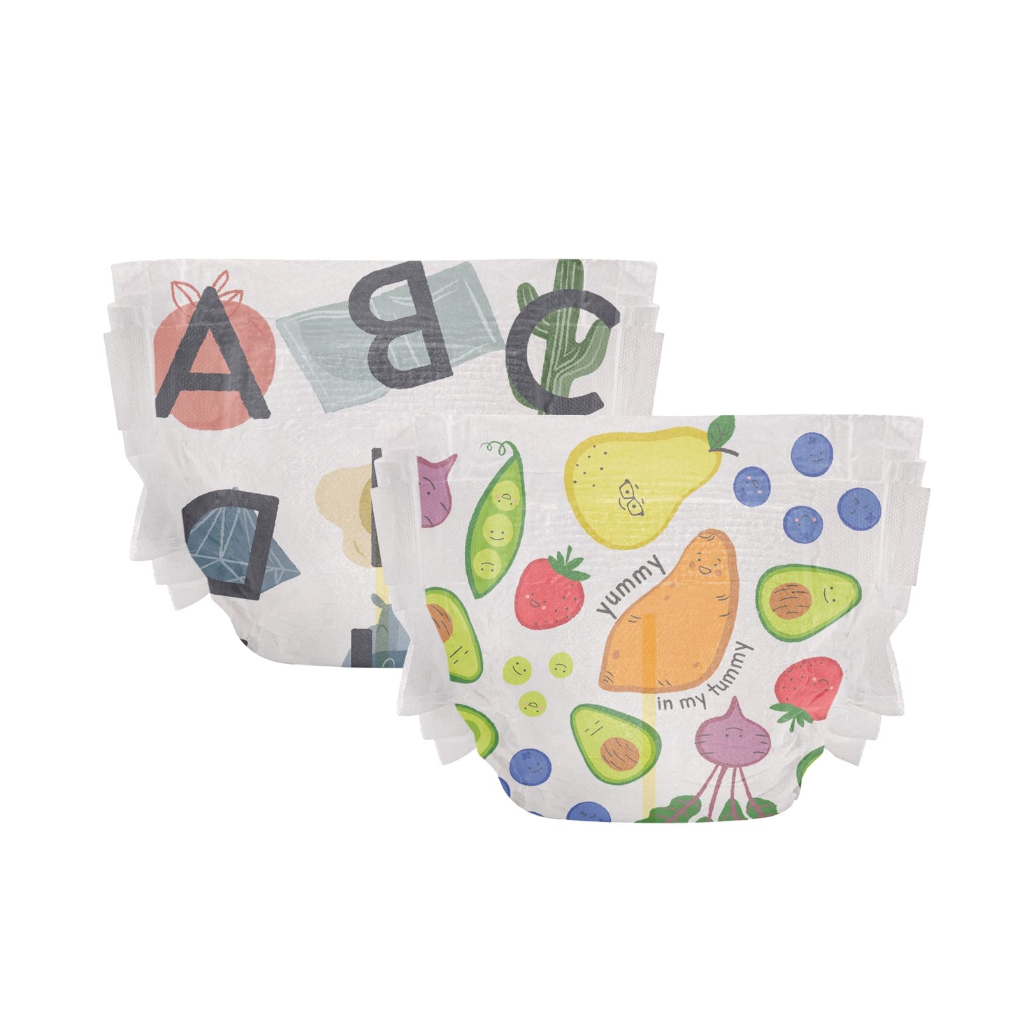 The Honest Company Clean Conscious Diapers | Plant-Based, Sustainable | So Delish + All The Letters | Club Box, Size 5 (27+ lbs)
