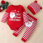 Fullfamous My First Christmas Baby Girl Boy Clothes Outfits Red Christmas 3-6 Months