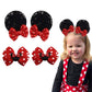Hjiaruiky Mouse Ears Hair Clips Hair Bows Barrettes Accessories for Toddler Girls Women kids Party Birthday 4PCS