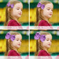 Oaoleer 8Pcs Hair Bows For Girls Purple Grosgrain Ribbon Boutique Bow Alligator Clips Hair Accessories For Toddlers Little Girls