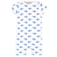 Hudson Baby Unisex Baby Cotton Rompers, Blue Whale 2-Pack, 9-12 Months