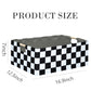 Checkered Storage Basket Room Decor Gifts Basket Foldable Nursey Box Kids Hamper Storage Cube for Women Closet Organizer Boys Ca